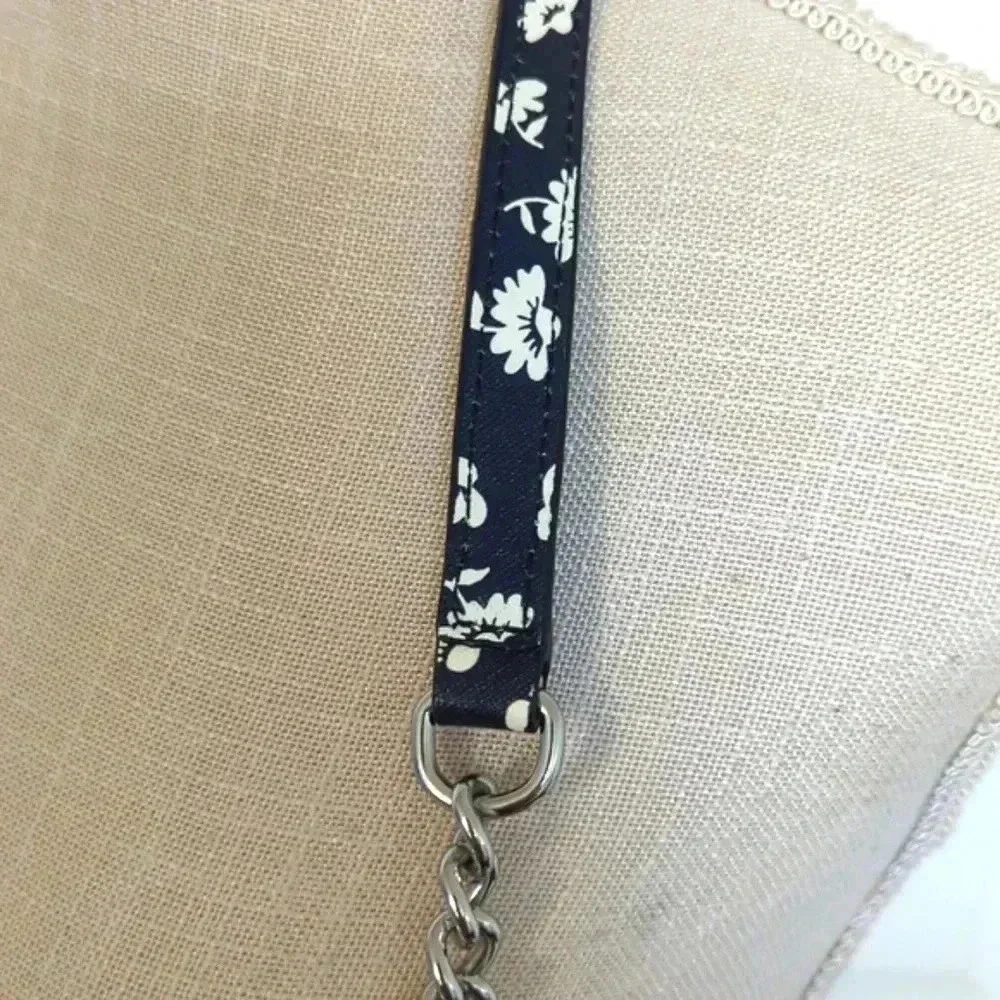 Rebecca Minkoff Avert Crossbody Saffiano Leather Black & White Floral Handbag